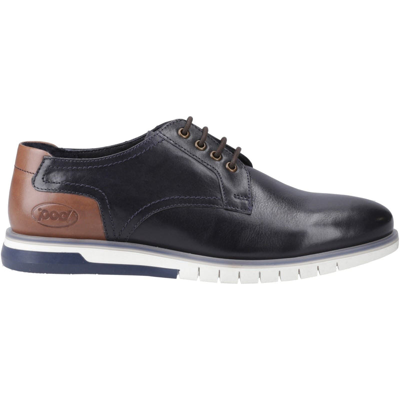 Pod Cillian Leather Men's Navy Lace-Up Shoes