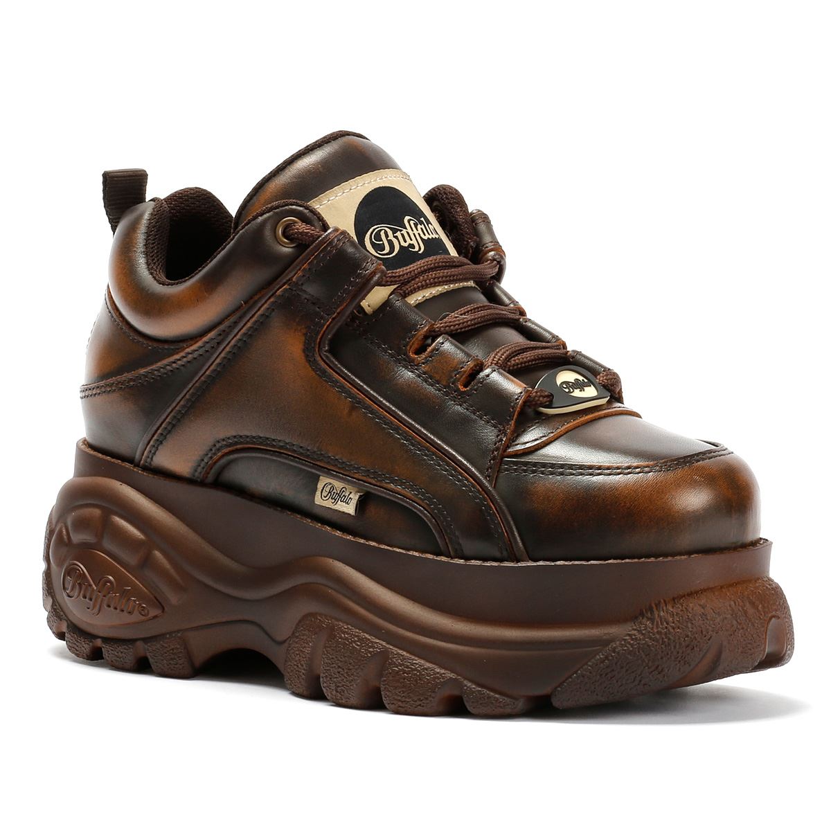Buffalo Browning Vintage Women's Brown Sneakers