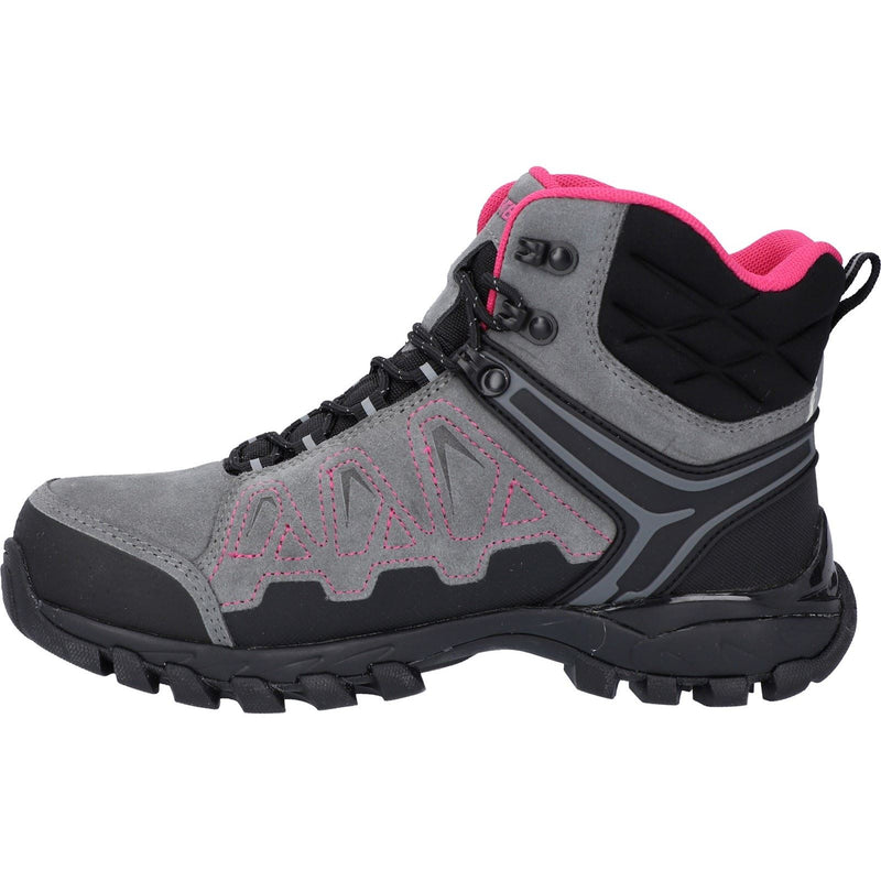 Hi-Tec V-Lite Explorer WP Cow Suede Leather Women's Grey/Fuchsia Hiking Boots