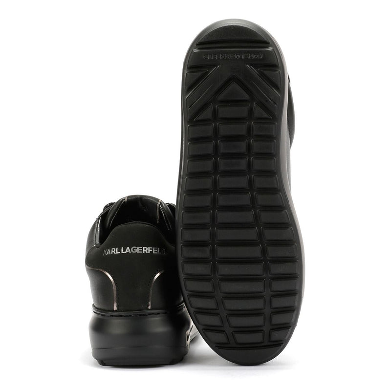 Karl Lagerfeld Kapri Lug Karl NFT Lo Lace Leather Women's Black Sneakers