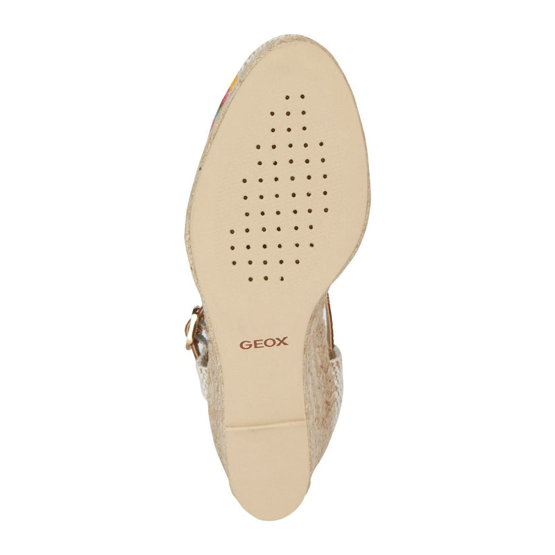 Geox D GELSA Textile Women's Camel Sandals