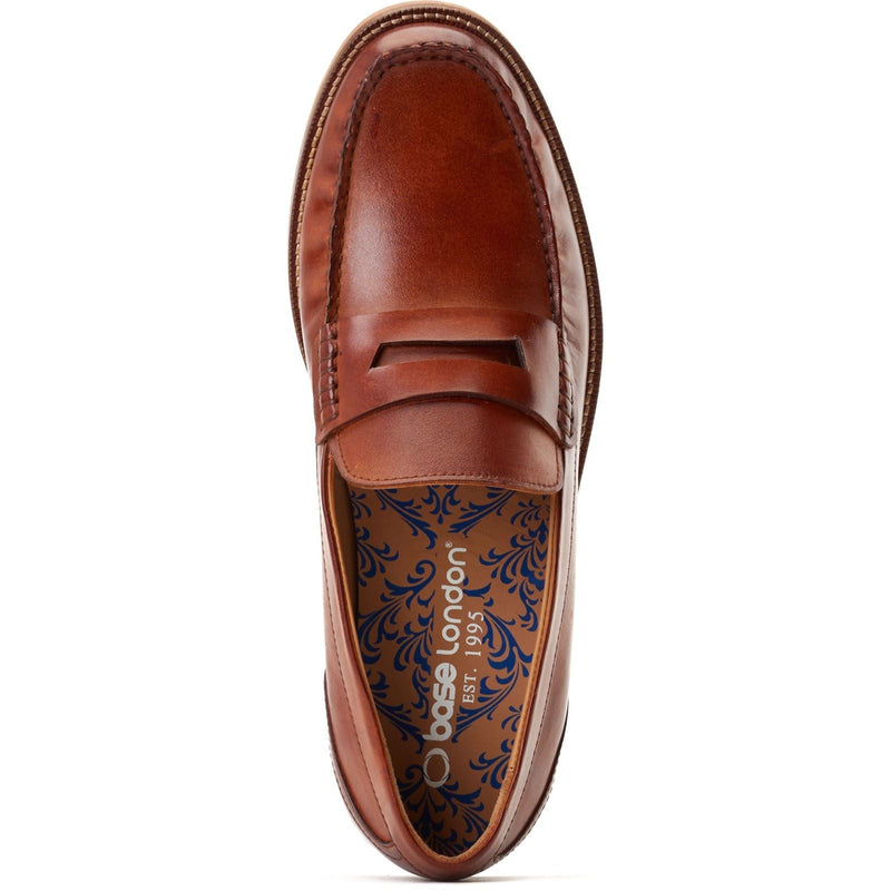 Base London Garfield Leather Men's Burnt Tan Loafers