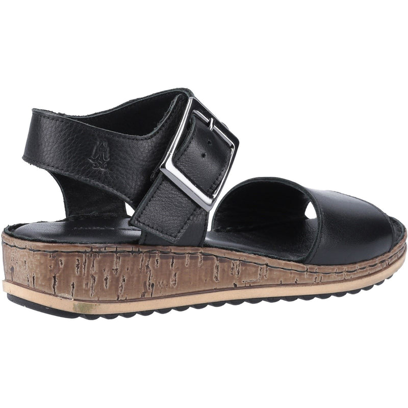 Hush Puppies Ellie Leather Women's Black Sandals