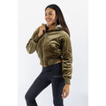 Juicy Couture Fur Rydell Women's Green Bomber Jacket