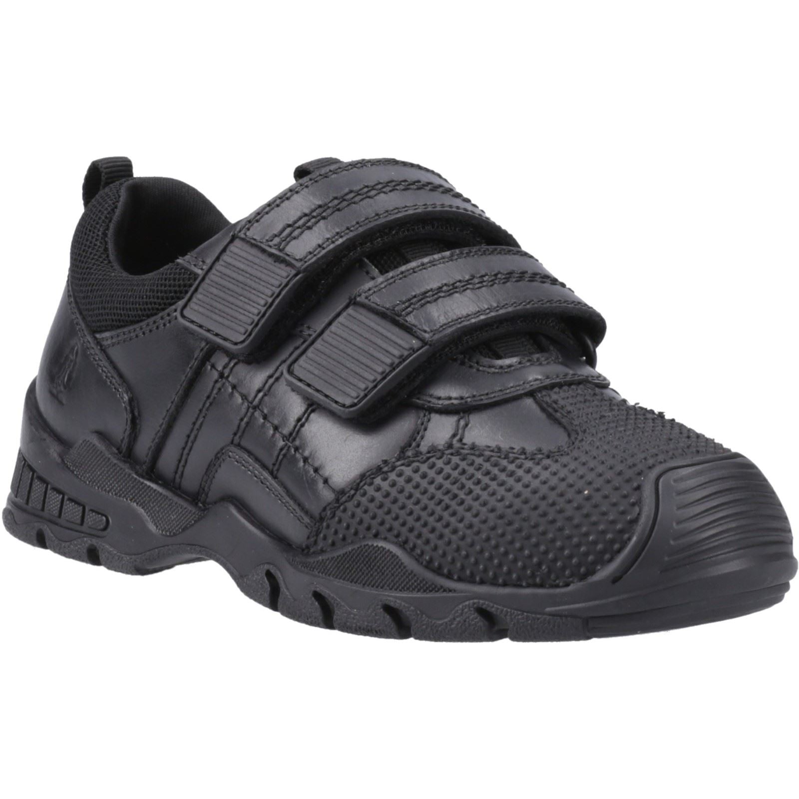 Hush Puppies Tristen Leather Boys's Black Loafers
