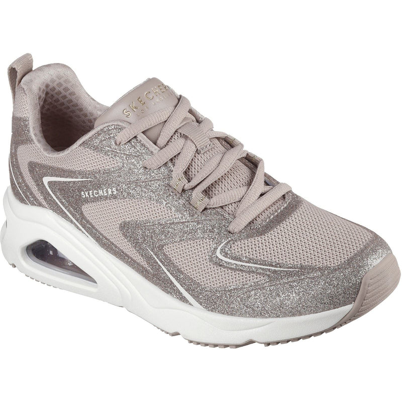 Skechers Tres-Air Uno Glit-Airy Women's Taupe Sneakers