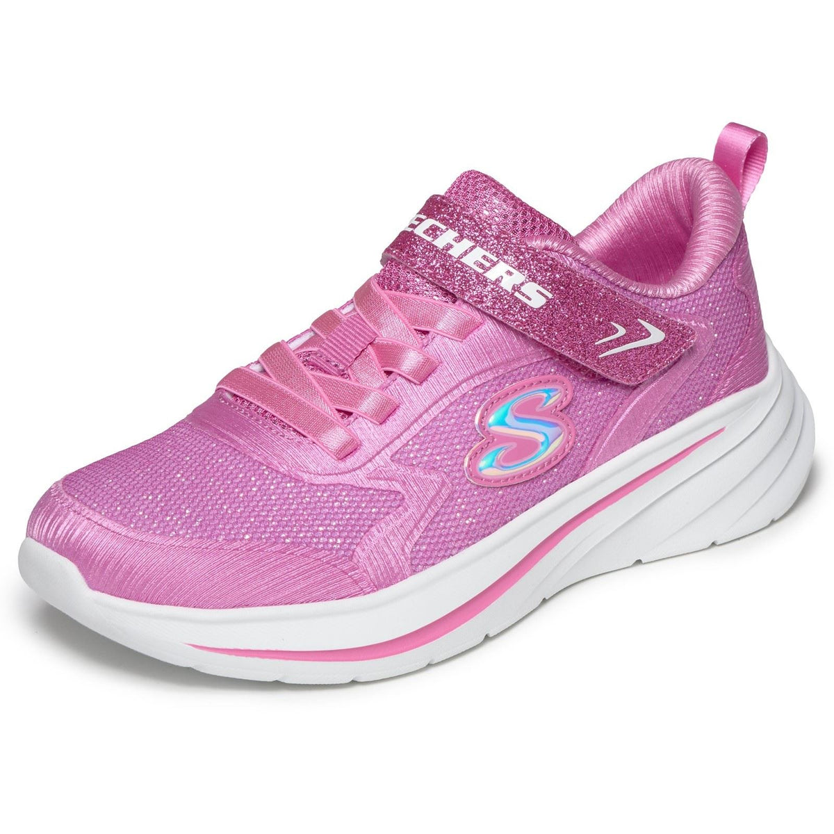 Skechers Wave 92 Polyester Girl's Pink Trainers
