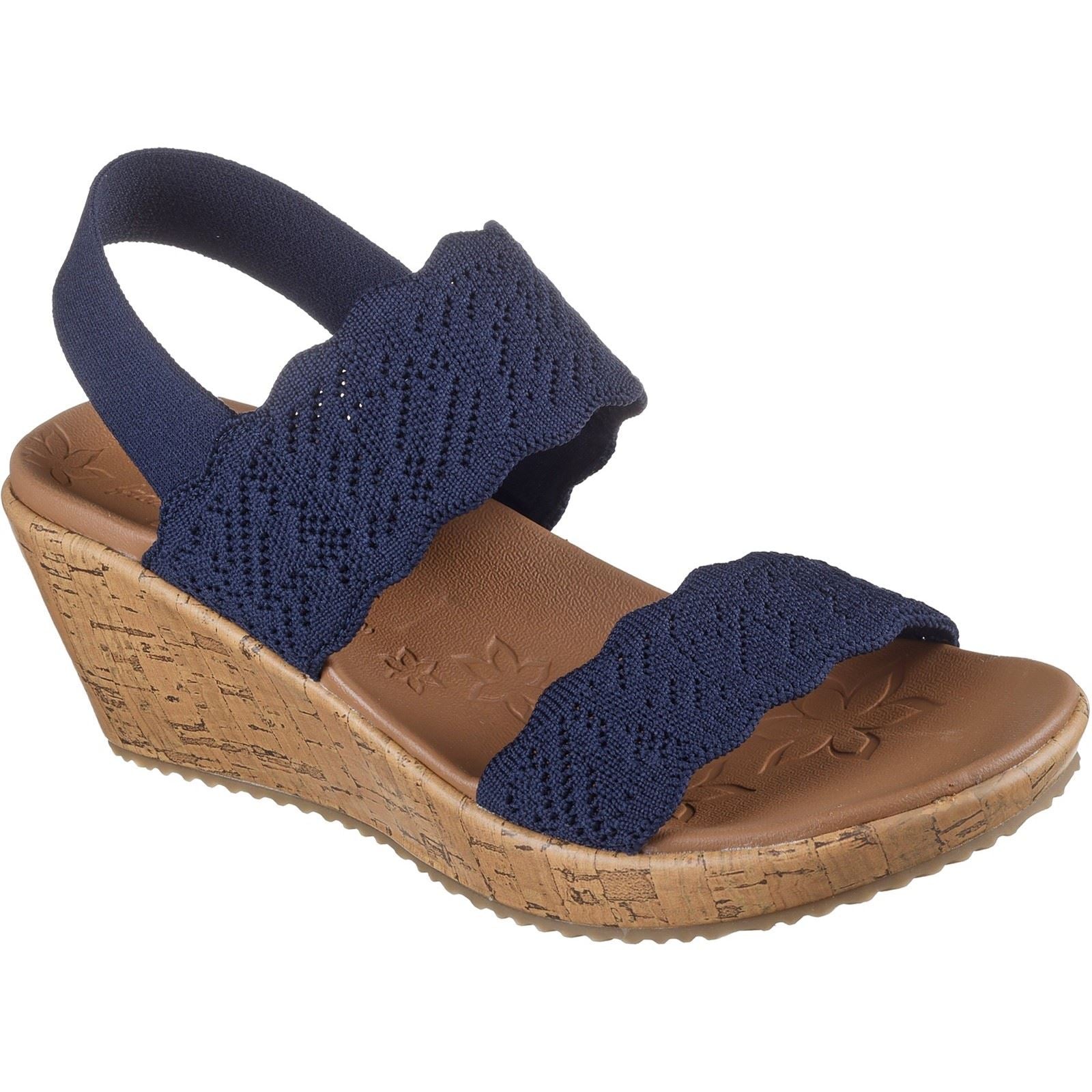 Skechers Beverlee Timeless Touch Textile Women's Navy Sandals