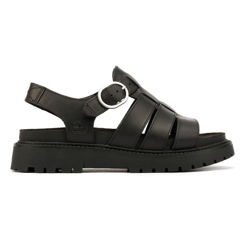 Timberland Clairemont Way Fisherman Leather Women's Black Sandals