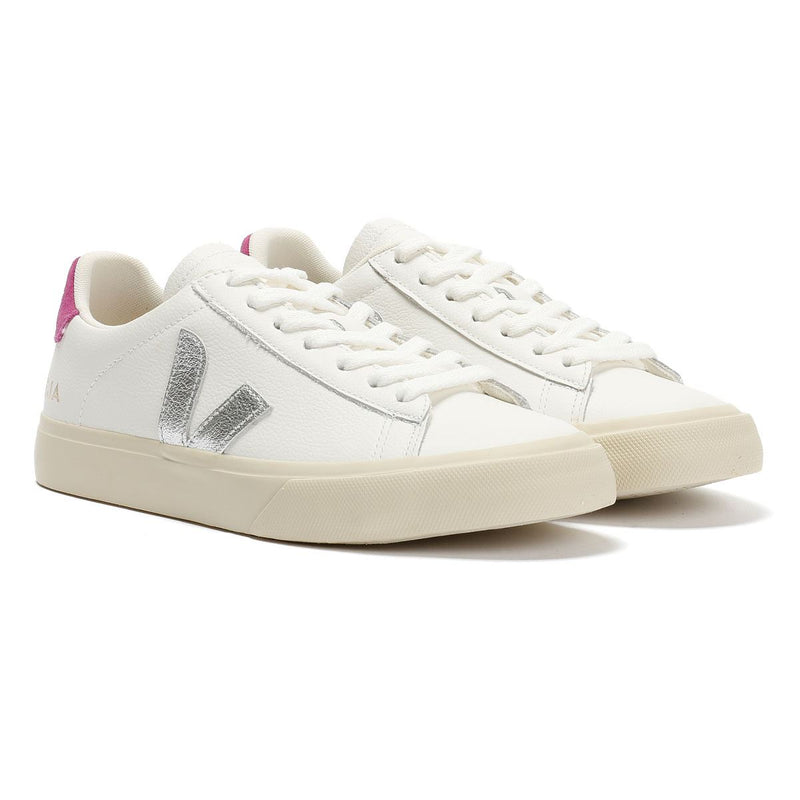 Veja Campo Leather Women's White/Silver/UltraViolet Sneakers