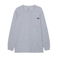 Dickies Pocket Long Sleeve Cotton Men's Grey T-Shirt