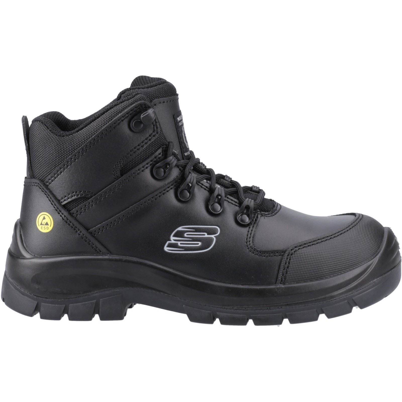 Skechers Workwear Trophus Kilram Leather Men's Black Safety Boots