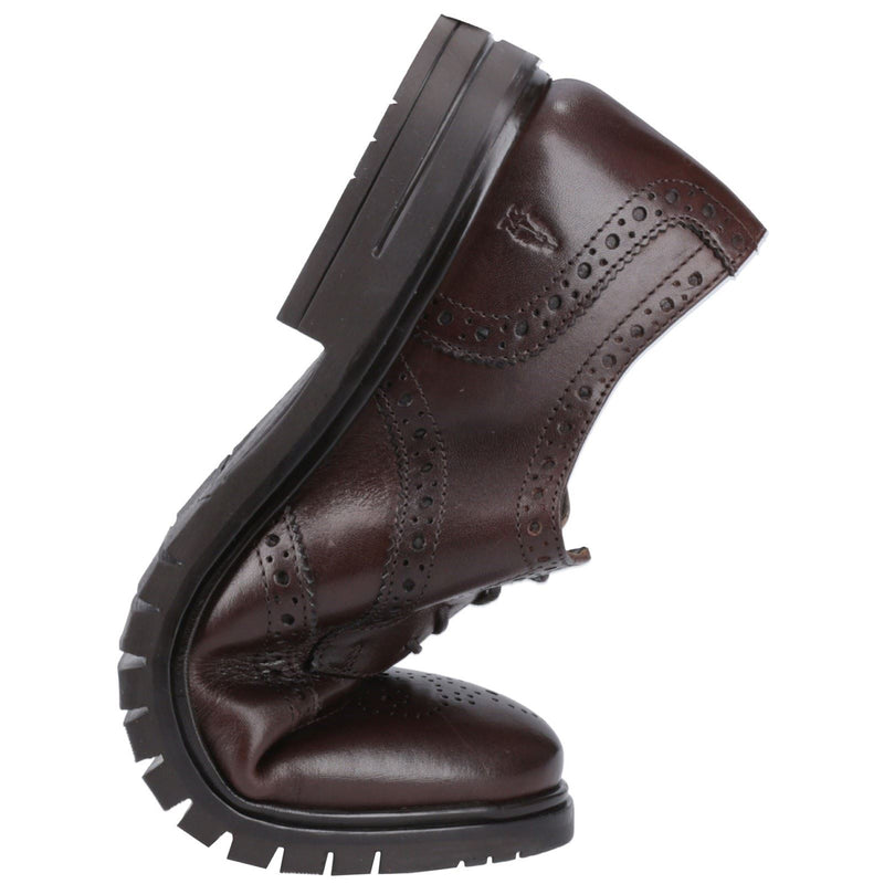 Hush Puppies Santiago Leather Men's Brown Brogues Shoes