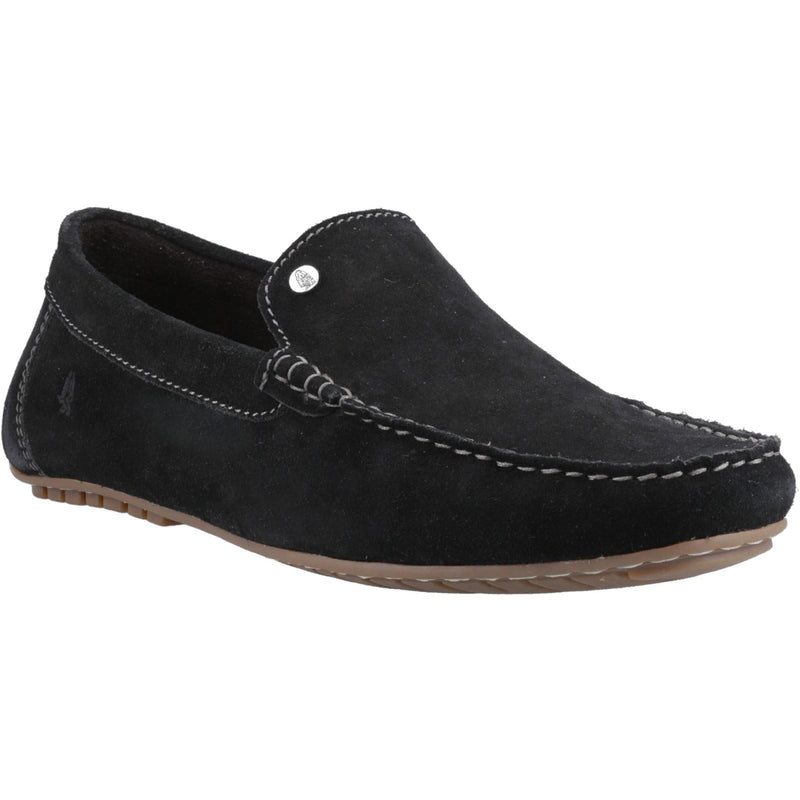 Hush Puppies Ralph Suede Leather Men's Black Loafers