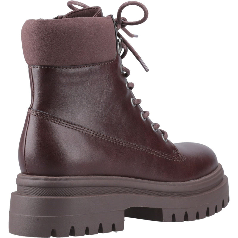 Rocket Dog Danie Faux Leather Women's Dark Brown Heeled Mid Calf Boots