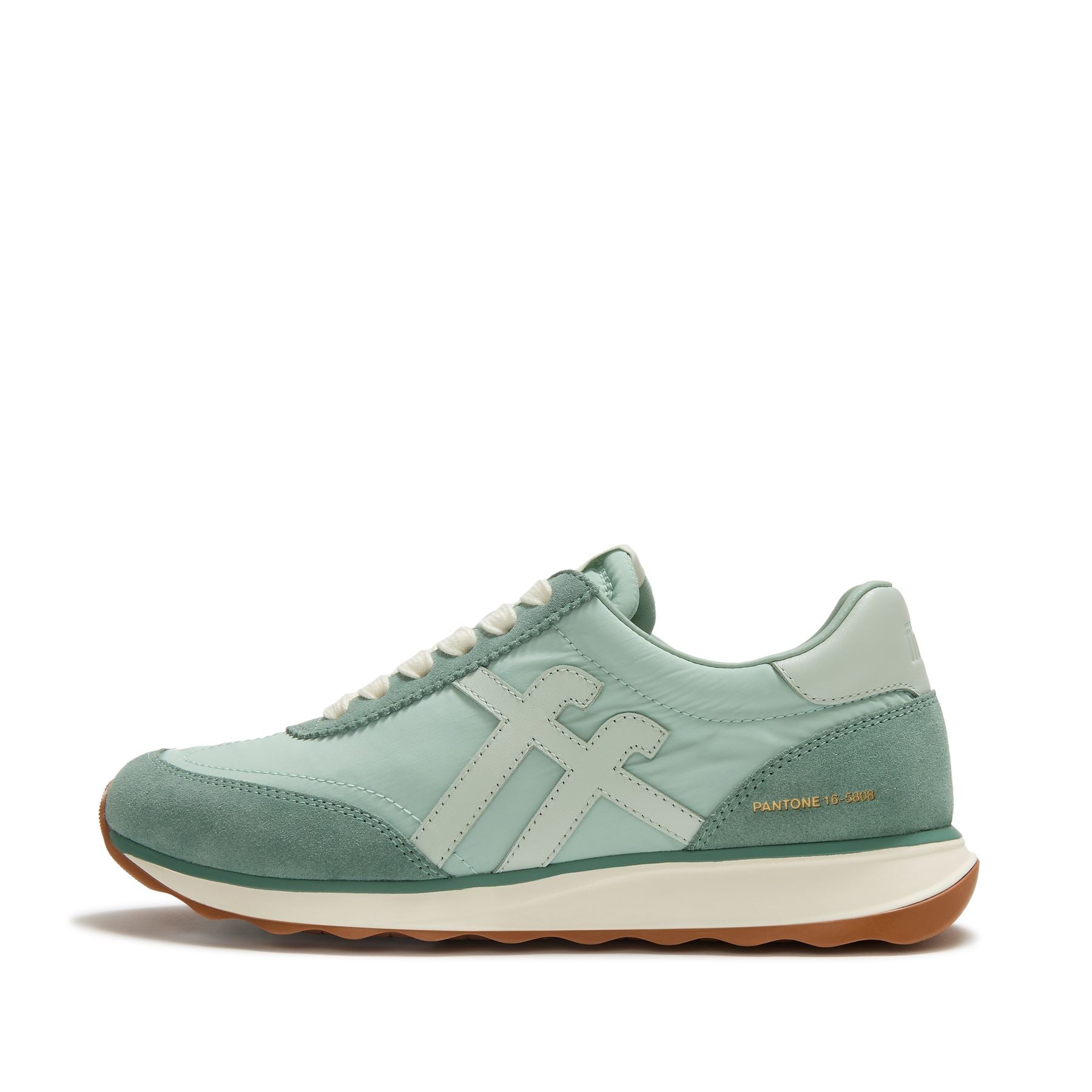 FitFlop X Pantone Retro-Q Suede Women's Green Sneakers