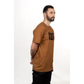 Caterpillar Trademark Logo Cotton Men's Bronze T-Shirt