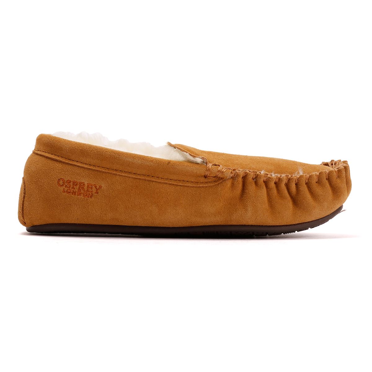 Osprey London The Sunday Suede Men's Chestnut Slippers