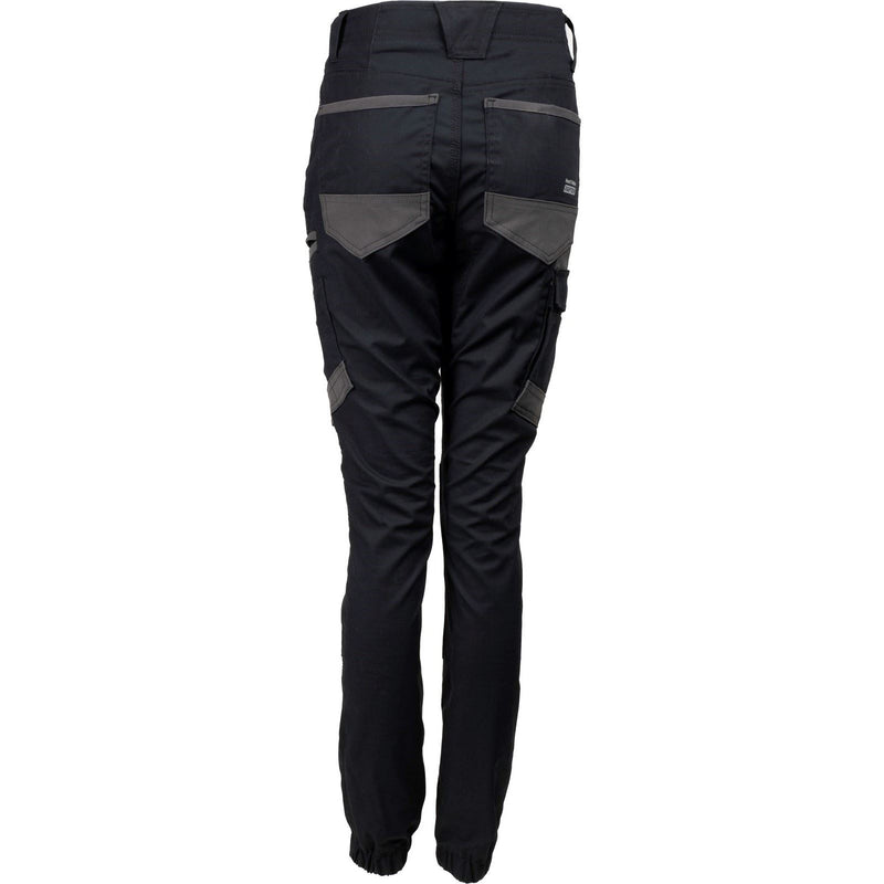 Hard Yakka Raptor Cuffed Cotton Women's Black Outdoor Trousers