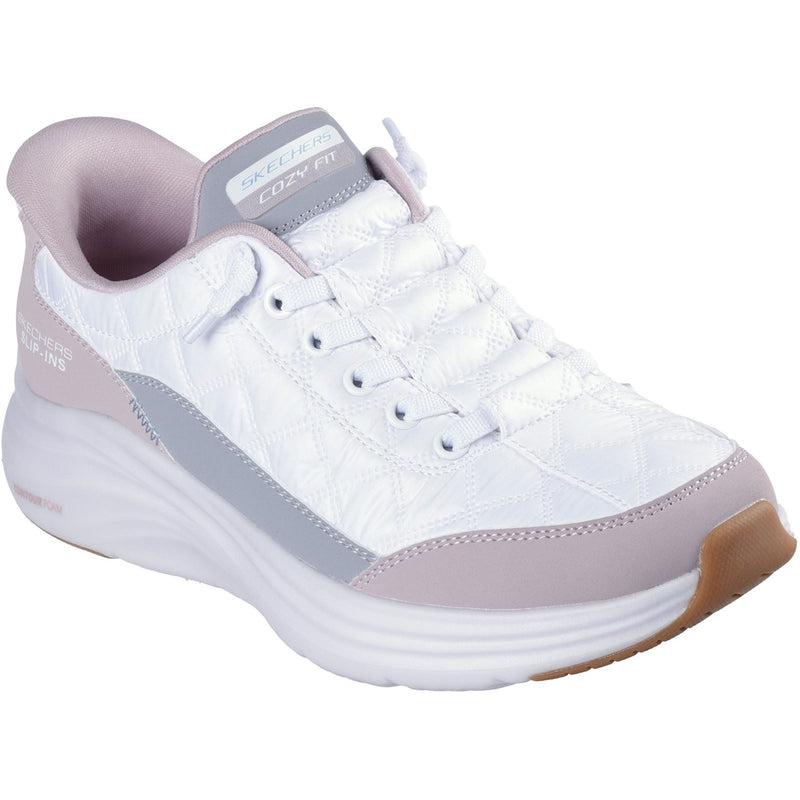 Skechers Contour Foam Cozy Fit Textile Women's White/Lavender Sneakers