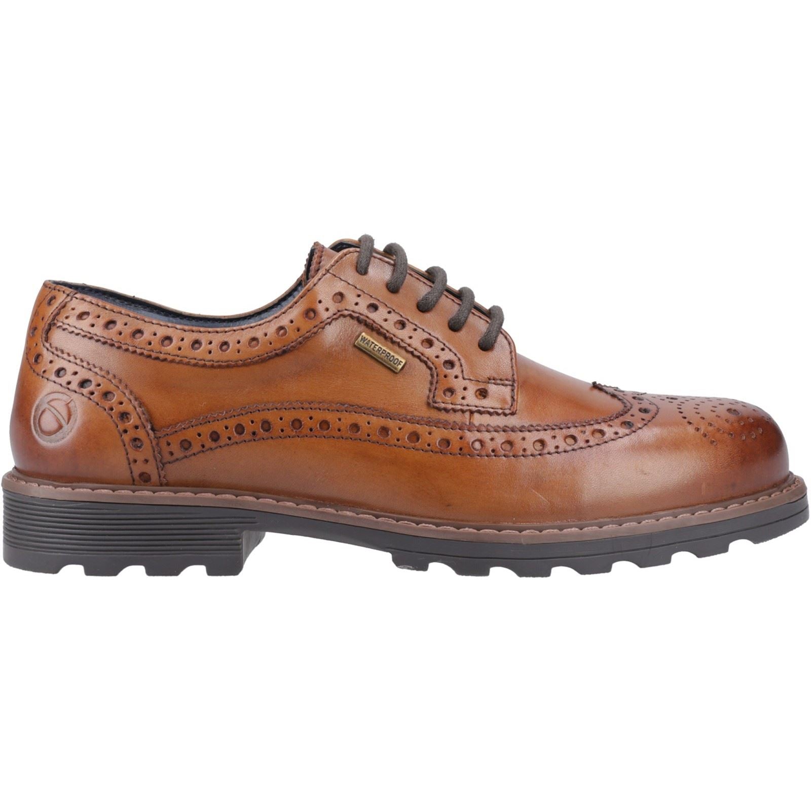 Cotswold Ramsden Leather Men's Tan Brogues Shoes