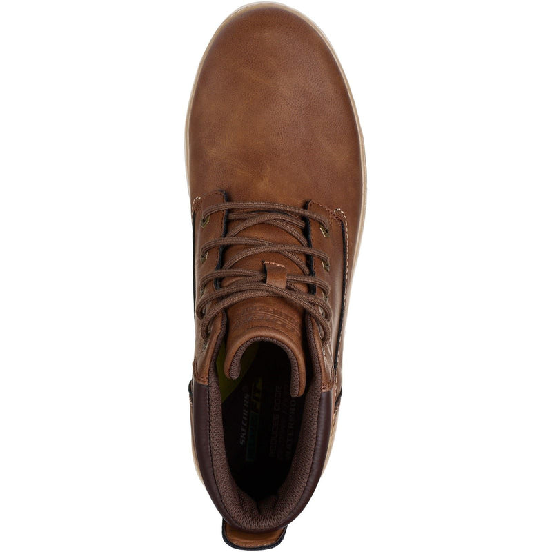 Skechers Garlan Deno Synthetic Men's Brown Ankle Boots