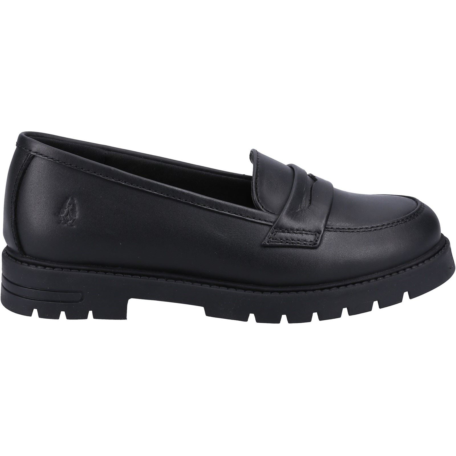 Hush Puppies Hazel Loafer SNR Leather Girls's Black Loafers