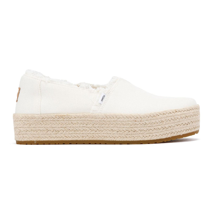 TOMS Valencia Canvas Women's White Espadrilles