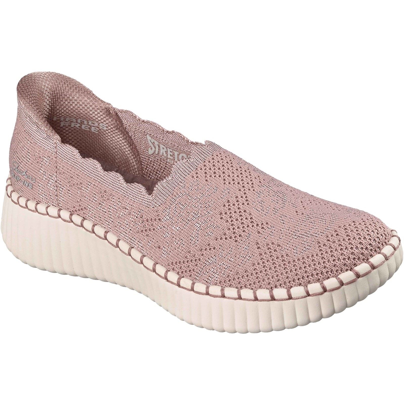 Skechers Wilshire Boulevard Polyester Women's Mauve Sneakers
