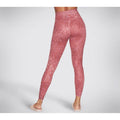 Skechers Performance Go Sculpt HW Leopard Legging Polyester Women's Pink Sports Leggings