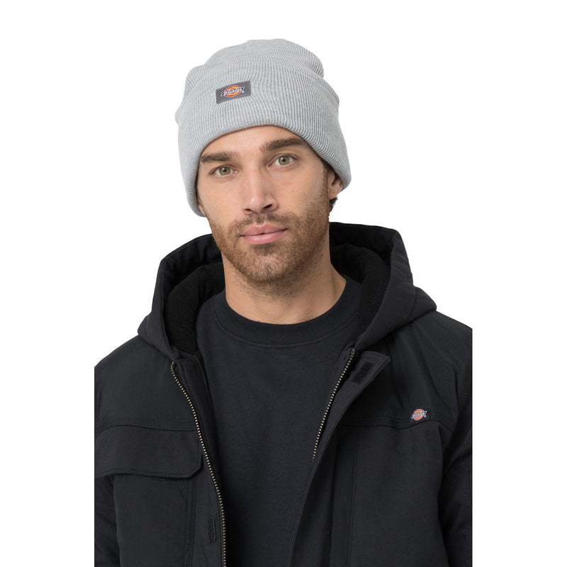 Dickies Acrylic Cuffed Unisex Adults Grey Beanie Hat