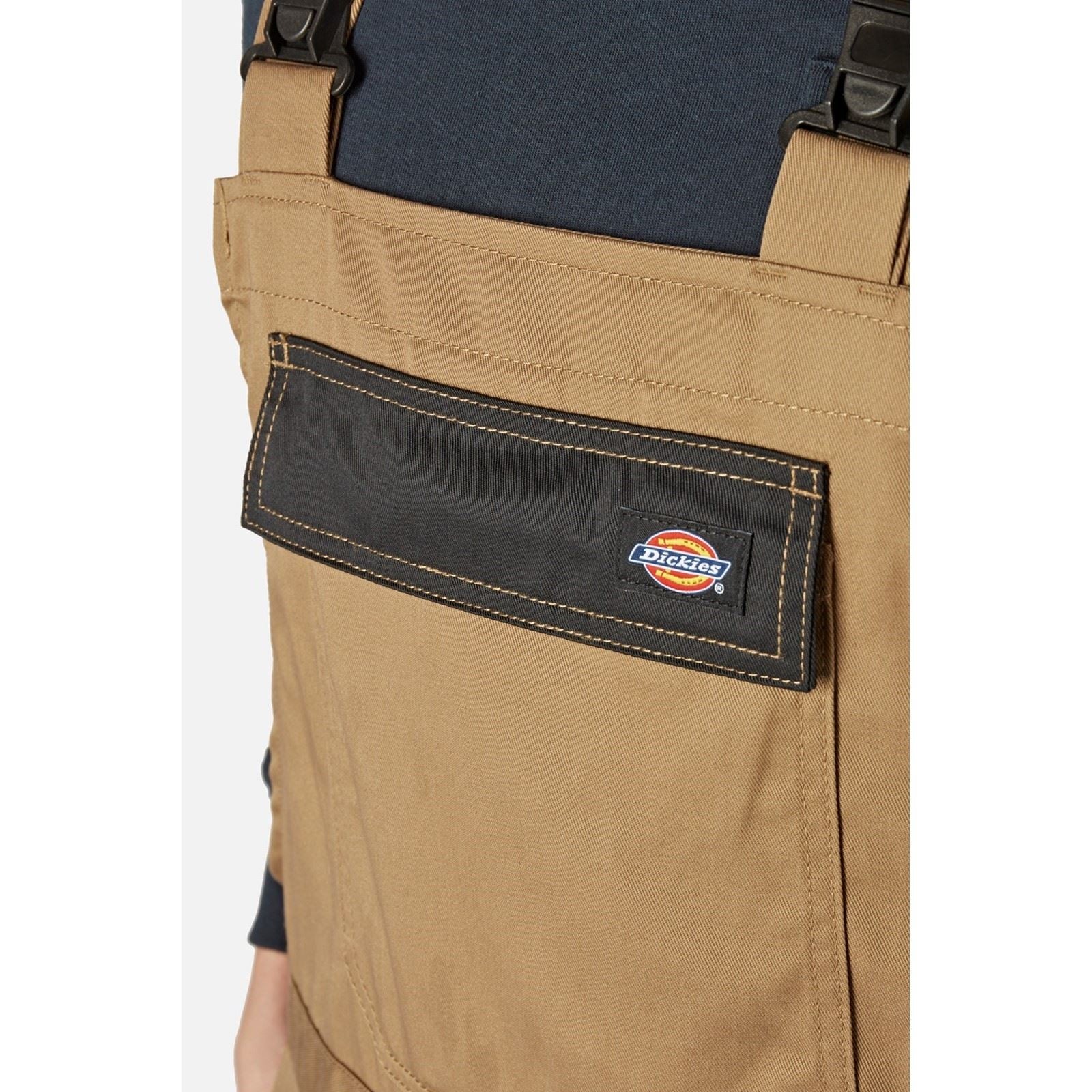 Dickies Everyday Bib and Brace Polyester Men's Brown Work Overall