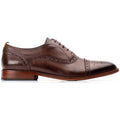 Base London Cast Washed Leather Men's Brown Brogues Shoes