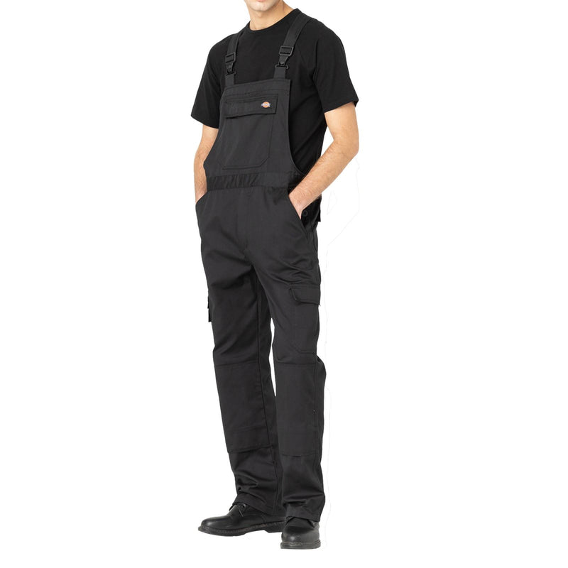 Dickies Everyday Bib and Brace Polyester Men's Black Work Overall