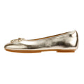 FitFlop Delicato Metallic Leather Women's Platino Ballet Flats