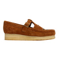 Clarks Originals Wallabee T Bar Suede Women's Brown Shoes