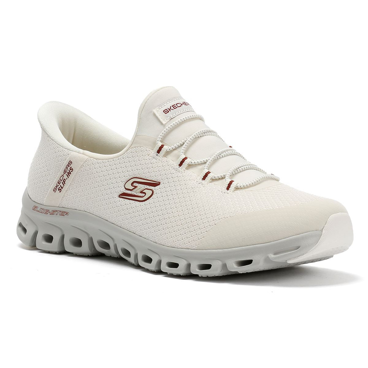 Skechers Slip-Ins Glide Step Vibey Mesh Women's White Sneakers