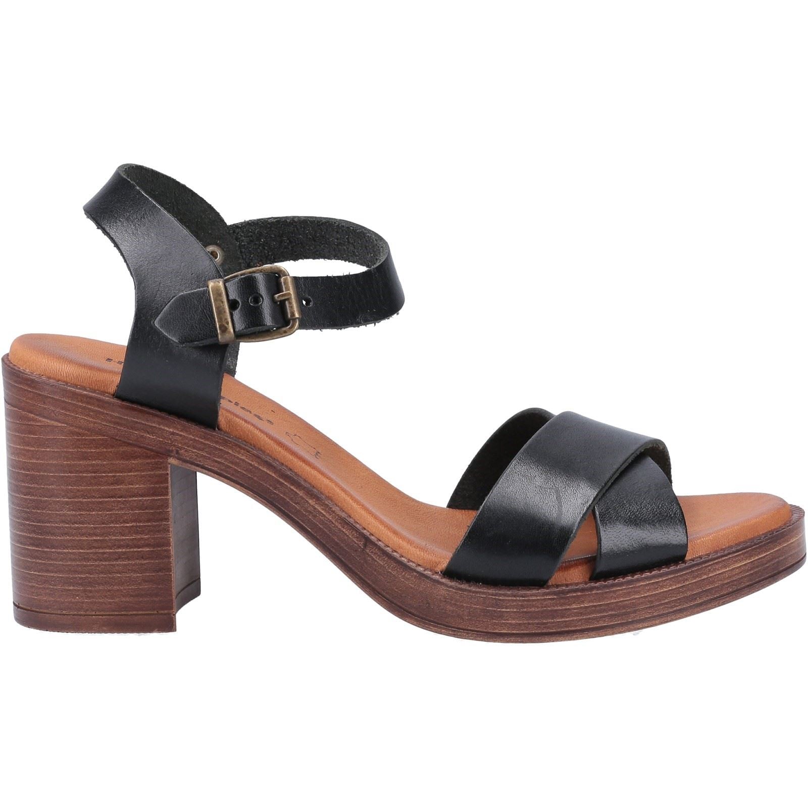 Hush Puppies Georgia Leather Women's Black Heels