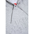 Hard Yakka Embossed Pullover Cotton Men's Grey Hooded Sweatshirt