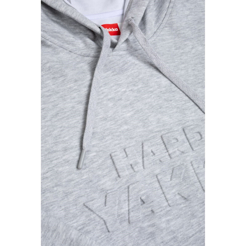 Hard Yakka Embossed Pullover Cotton Men's Grey Hooded Sweatshirt