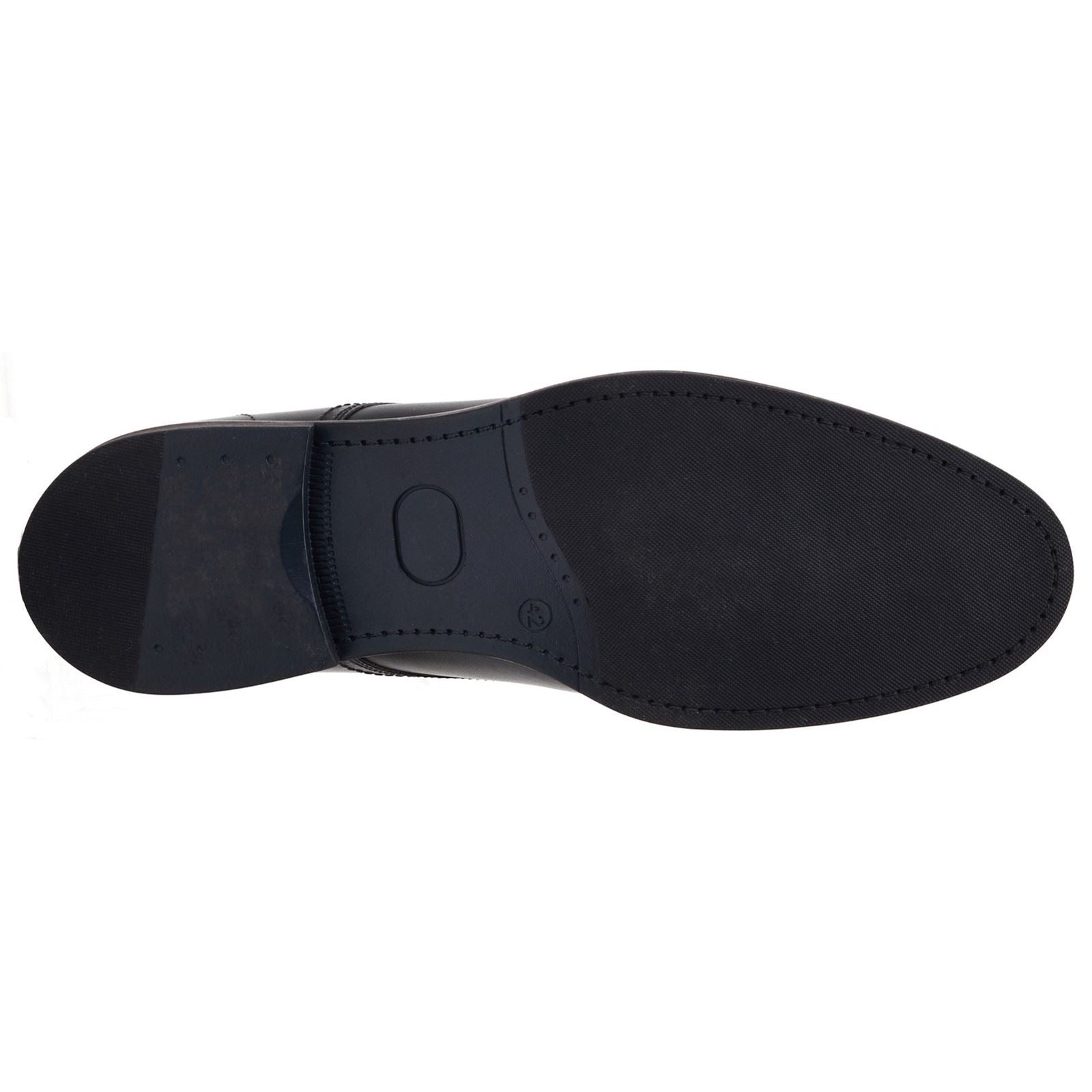 Base London Drake Waxy Leather Men's Black Derby Shoes