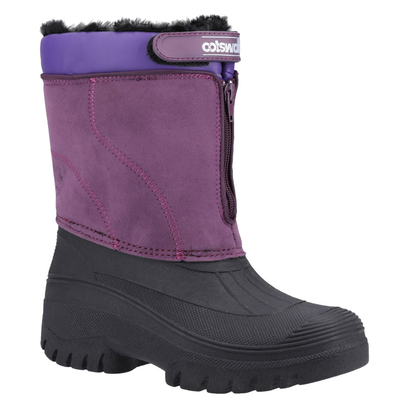 Cotswold Venture Synthetic Purple Wellington Boots