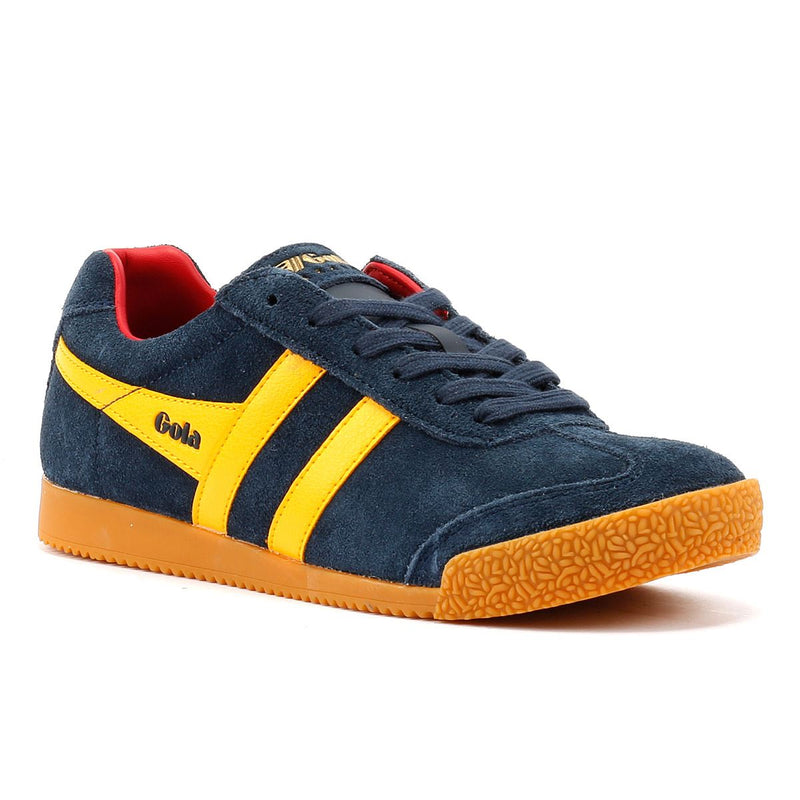 Gola Harrier Suede Women's Navy/Sun Sneakers