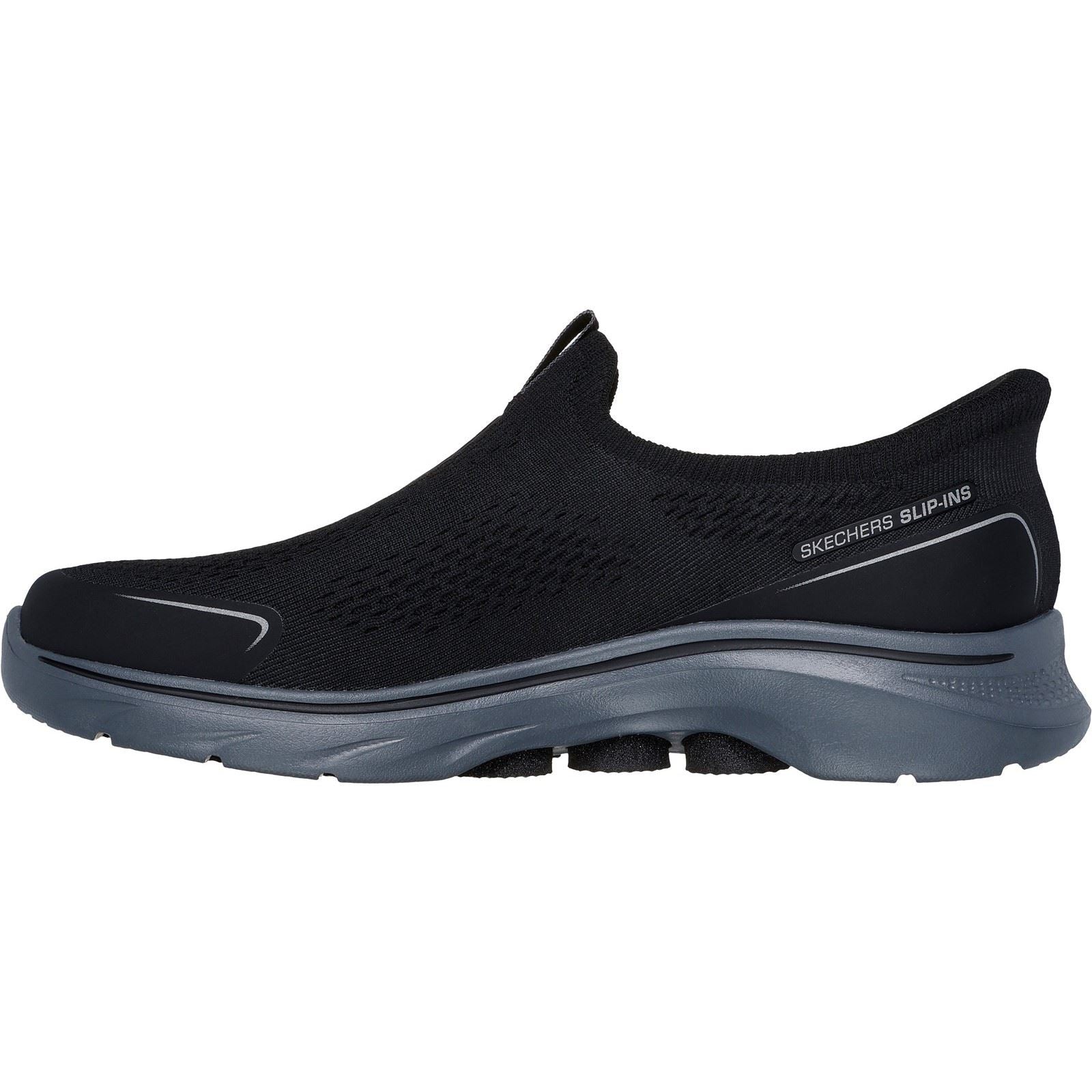 Skechers GO WALK 7 Easy On Evolution Textile Men's Black/Charcoal Sneakers