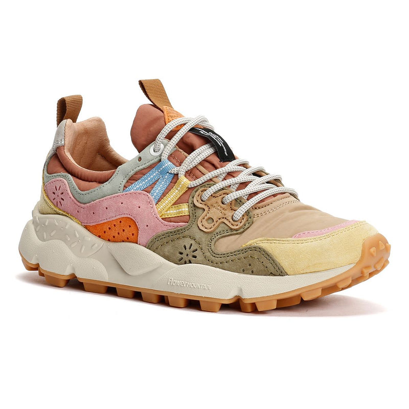 Flower Mountain Yamano 3 Women's Yellow/Pink/Olive Sneakers