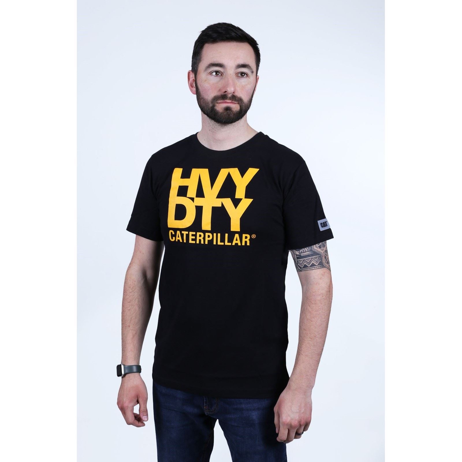 Caterpillar Heavy Duty Cotton Men's Black T-Shirt