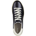 Geox D Jaysen B Leather Women's Dark Jeans/Optic White Sneakers