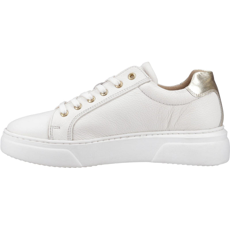 Hush Puppies Kathryn Leather Women's White Sneakers