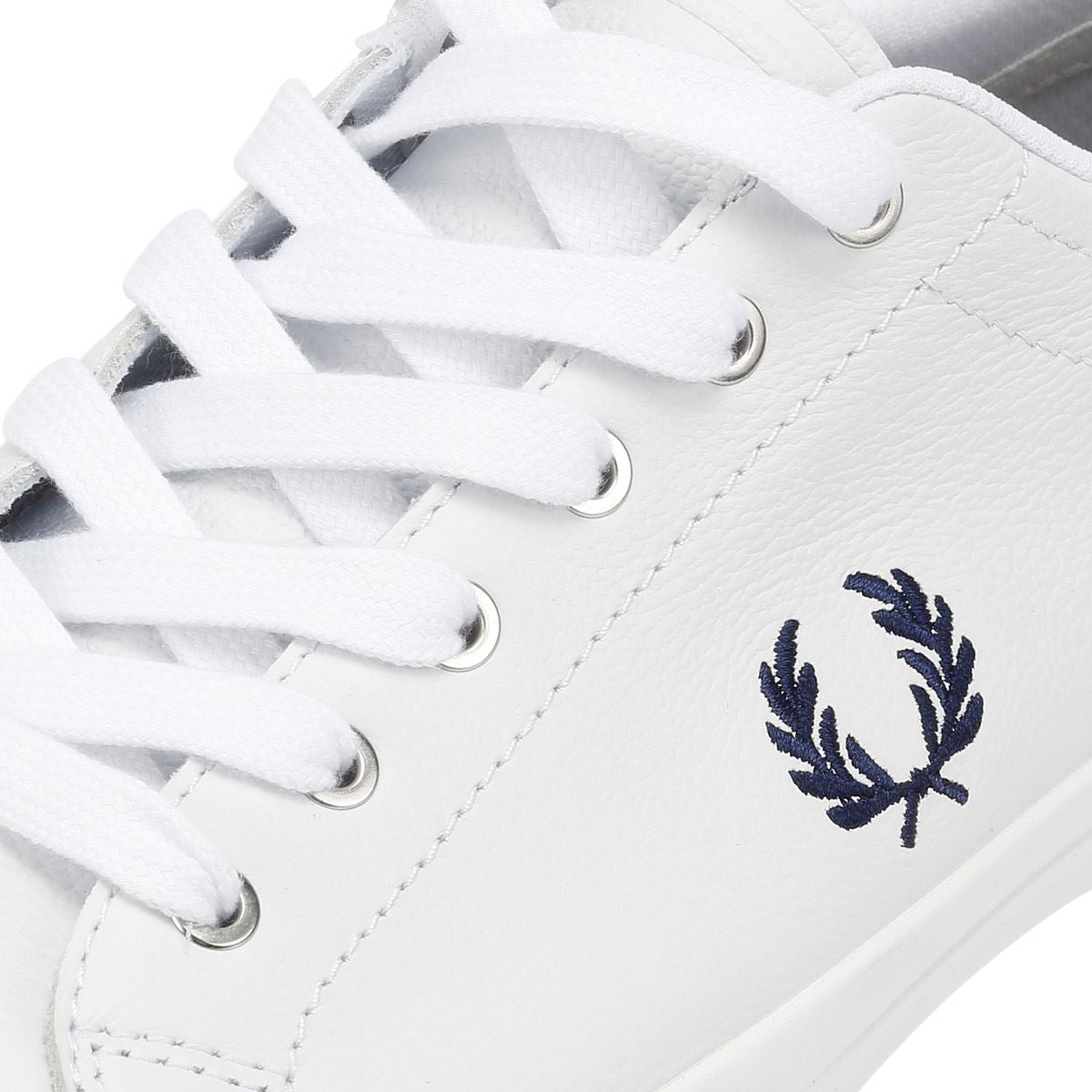 Fred Perry Baseline Leather Men's White/Navy Sneakers