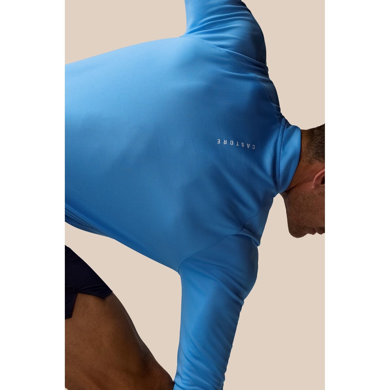 Castore Adapt Training 1/4 Zip Top Polyester Men's Blue Activewear T-Shirts